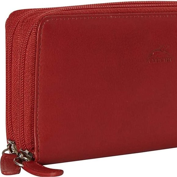 Mancini Ladies' RFID Secure Double Zipper Wallet - Picture 2 of 7